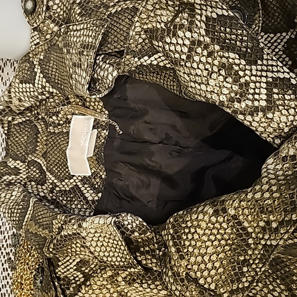 Michael Kors Snake Print Trench Coat - Picture 9 of 13